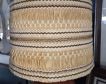 Midcentury Woven Lampshade, Maria Kipp Style