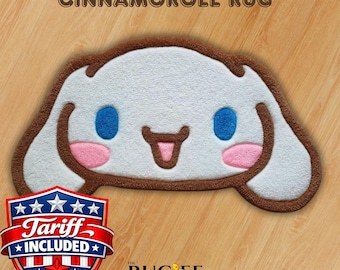 Alfombra Cinnamoroll / Decoración hecha a mano para habitación infantil