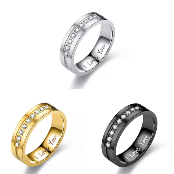His and hers cheap stainless steel rings