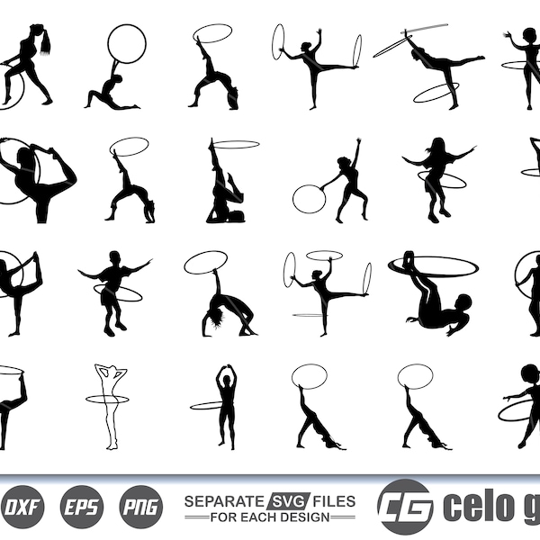 Hula Hoop SVG, Hula Hoop Vector, Cricut file, Clipart, Silhouette, Cuttable Design, Dxf, Png & Eps Designs.