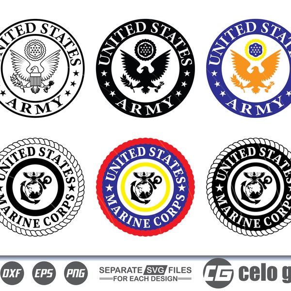 United States Army Seal SVG, United States Army Seal Vector, Cricut file, Clipart, Silhouette, Cuttable Design, Dxf, Png & Eps Designs.