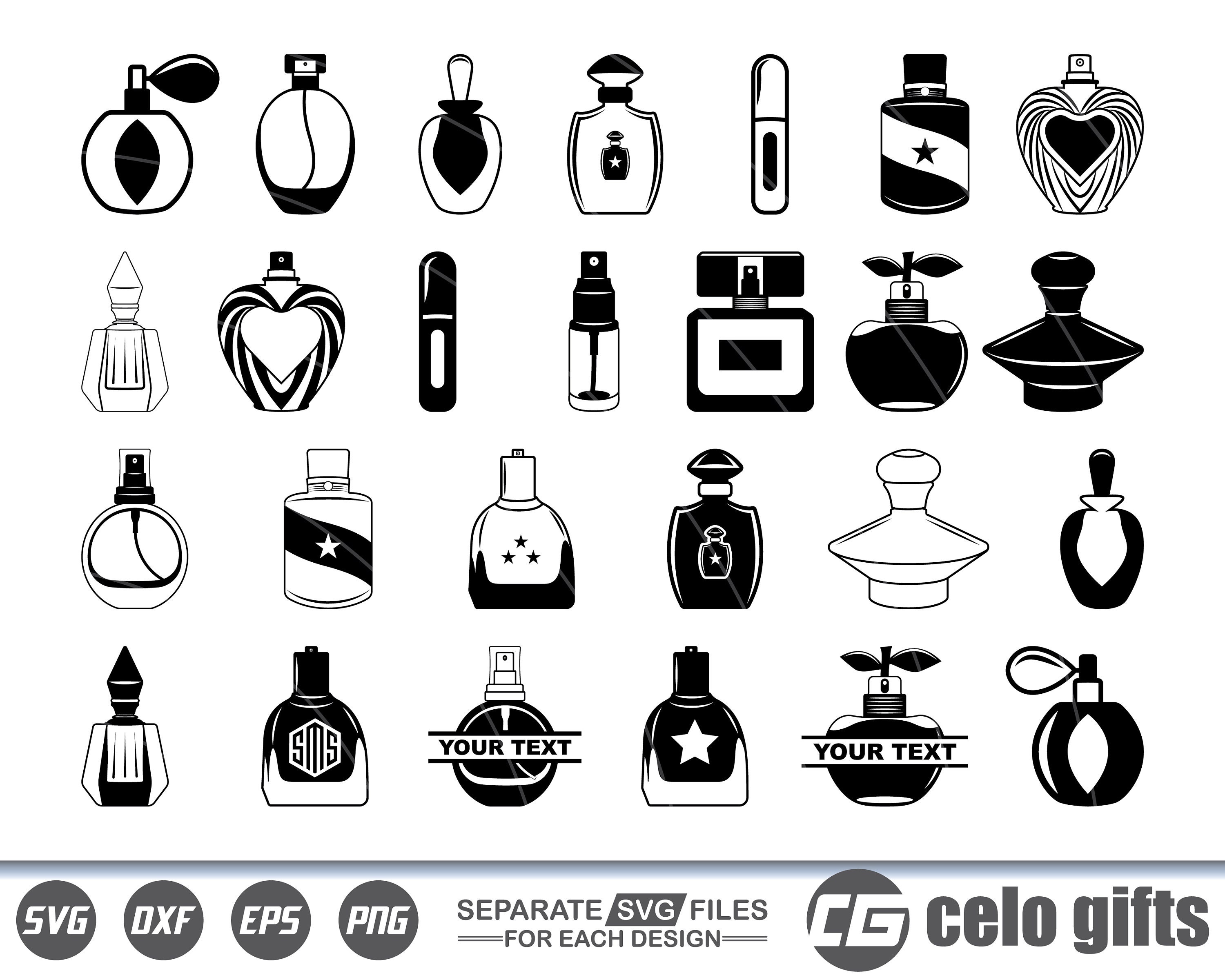 Perfume Bottle Bundle Graphic by inappropriateSVGs · Creative Fabrica