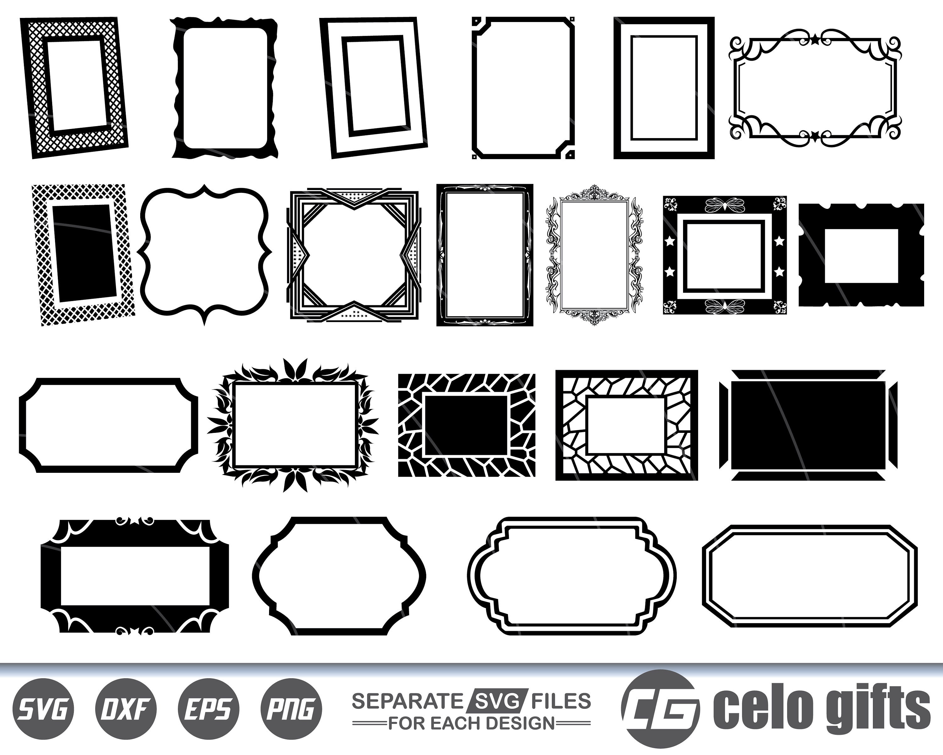 Picture Frame SVG, Picture Frame Vector, Cricut File, Clipart