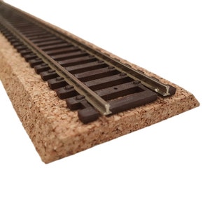 Cork underlay for H0-scale model rail tracks HO Scale Train railway 10 pcs. x 45cm