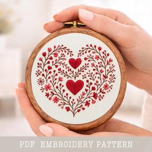 花柄自転車刺繍パターン：春の自転車デザイン、フープアート（PDF