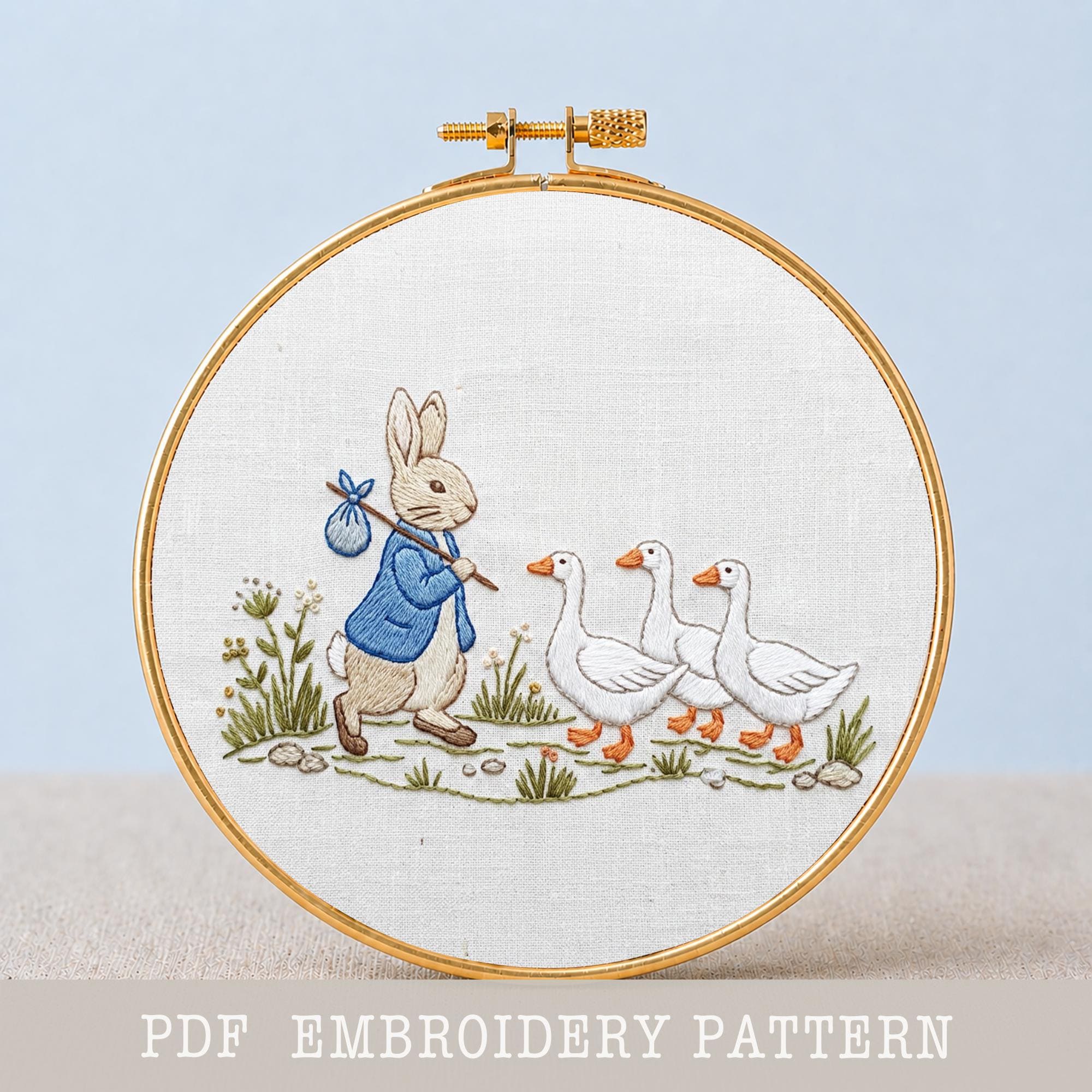 Peter Rabbit Felt Pattern Peter Rabbit Embroidery Bundle PDF 30 Pattern Collection Storybook Hoop ...