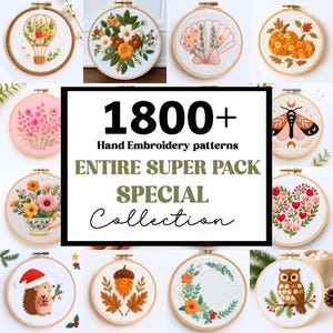 Plus de 1700 motifs de broderie : tous les modèles actuels et futurs, accès à vie (PDF)