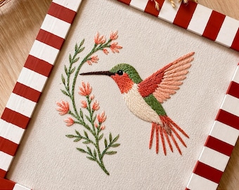 アメリカンイーグル刺繍パターン：初心者向けの鳥のデザイン、ニードル