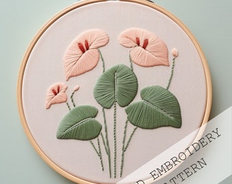 Houseplant Embroidery, Hand Embroidery, Embroidery Art, Plant Lover Crafts, Botanical Embroidery, Indoor Garden Stitch, creative Embroidery