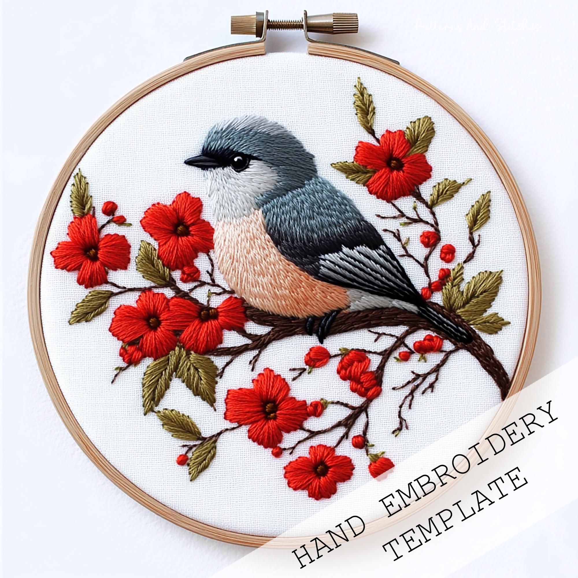 Bluebird Embroidery - Etsy