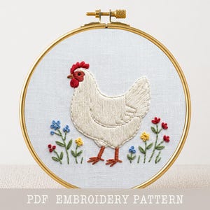 パンダの刺繍パターン：花柄動物クロスステッチ、手芸好きへのギフト