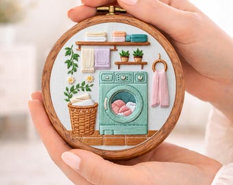 登山靴の手刺繍パターン：冬の山岳風景（PDFパターン） - Etsy 日本