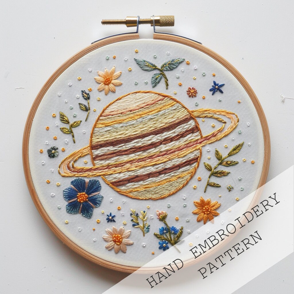 【amour様】planet3rd hand embroidery best The Final Frontier. PDF Hand Embroidery Pattern. - Etsy