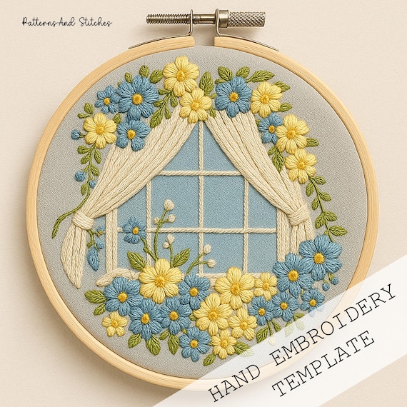 Beautiful Hoop art Hand Embroidery using DMC Thread 😍🧵 Hand embroidered picture. Beautiful display picture 1