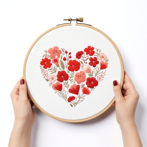 Hydrangea Flower Embroidery, Hand Embroidery, Floral Flower