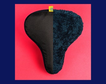 Bike Seat Cover by SUNNY BUM - Waterproof, Reversible, Sheepskin, Comfortable & Lockable