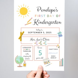 Back to School, Last Day of School Photo Prop Signs, Instant Download ...