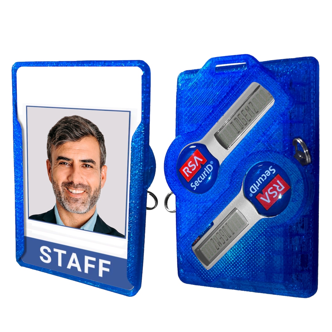 Idgemz Flexible Badge Holder for Double RSA Securid Tokens Etsy