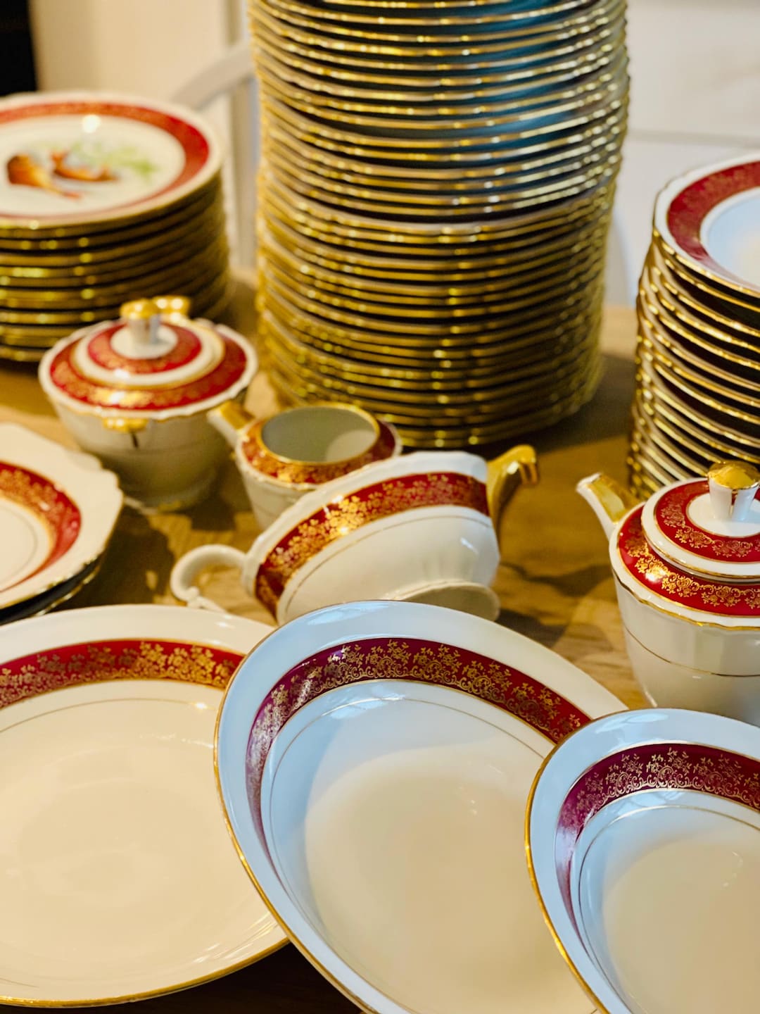 Servicio de mesa de porcelana de Limoges 113 piezas Muy - Main Image