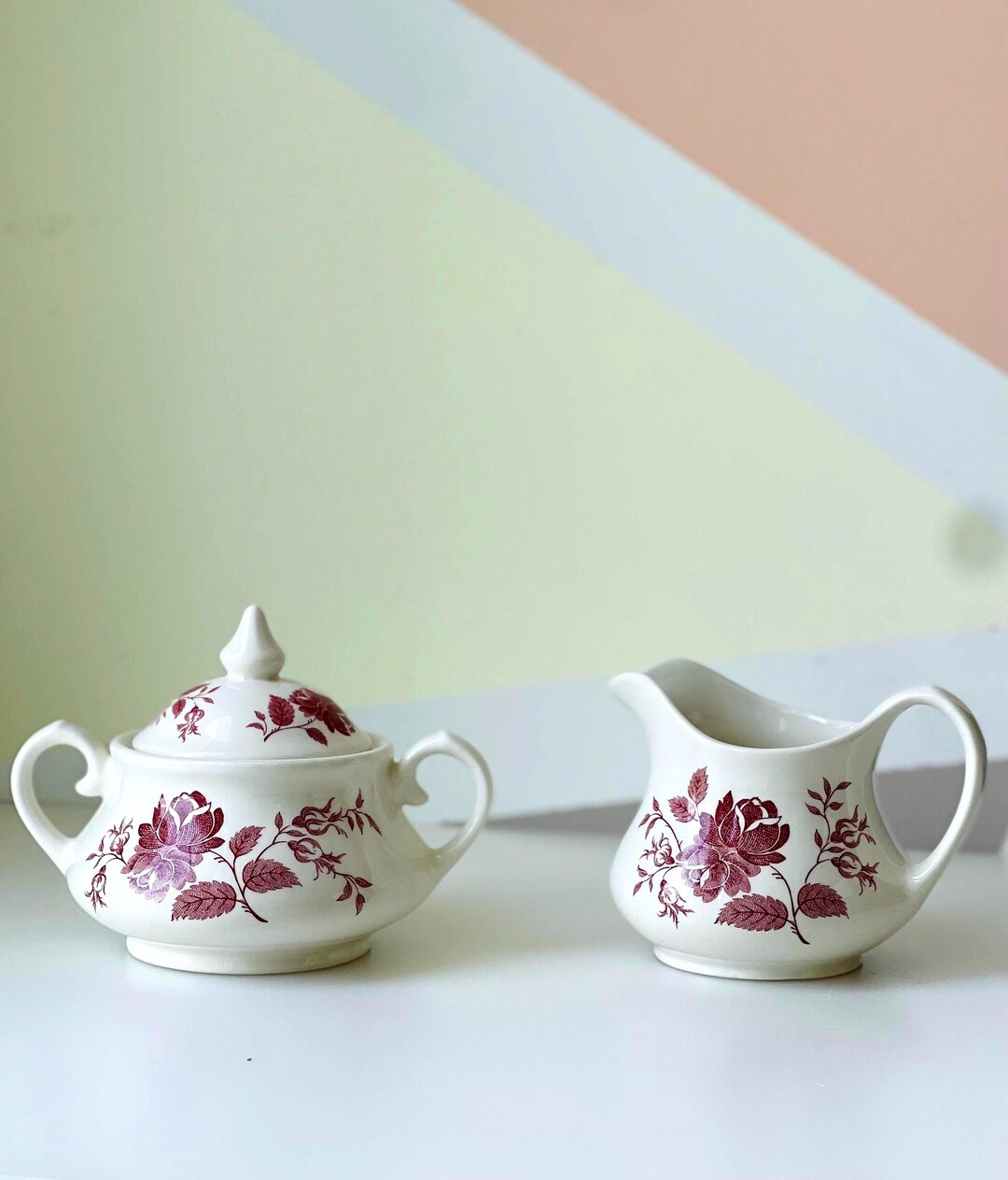 Azucarero y lechera ingleses vintage – EIT Ironstone – Hecho en ...