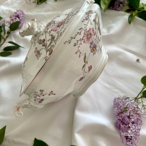 19th century Limoges porcelain soup tureen