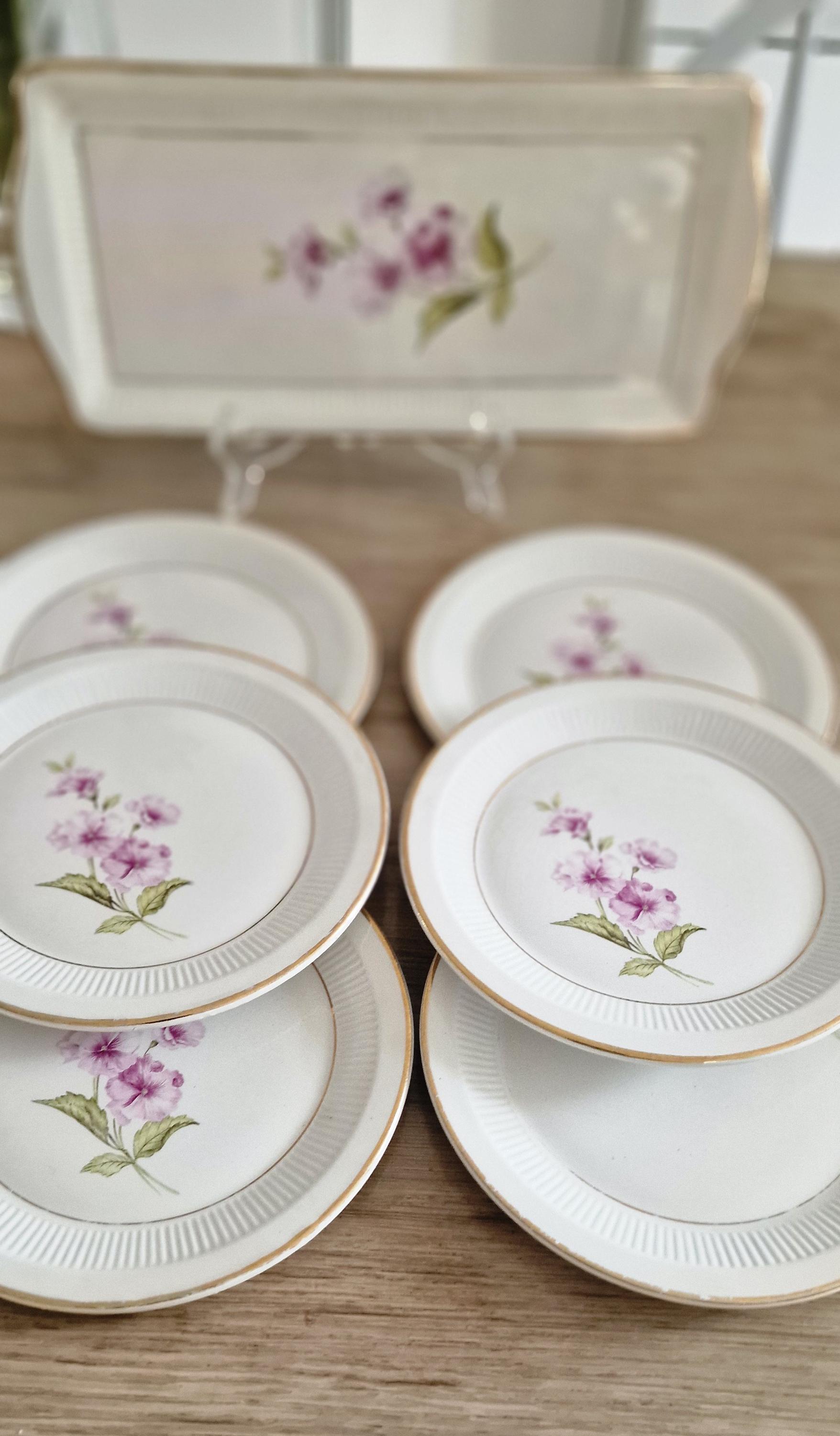 Antique Dessert Service – Moulin Des Loups France – Chevreuse