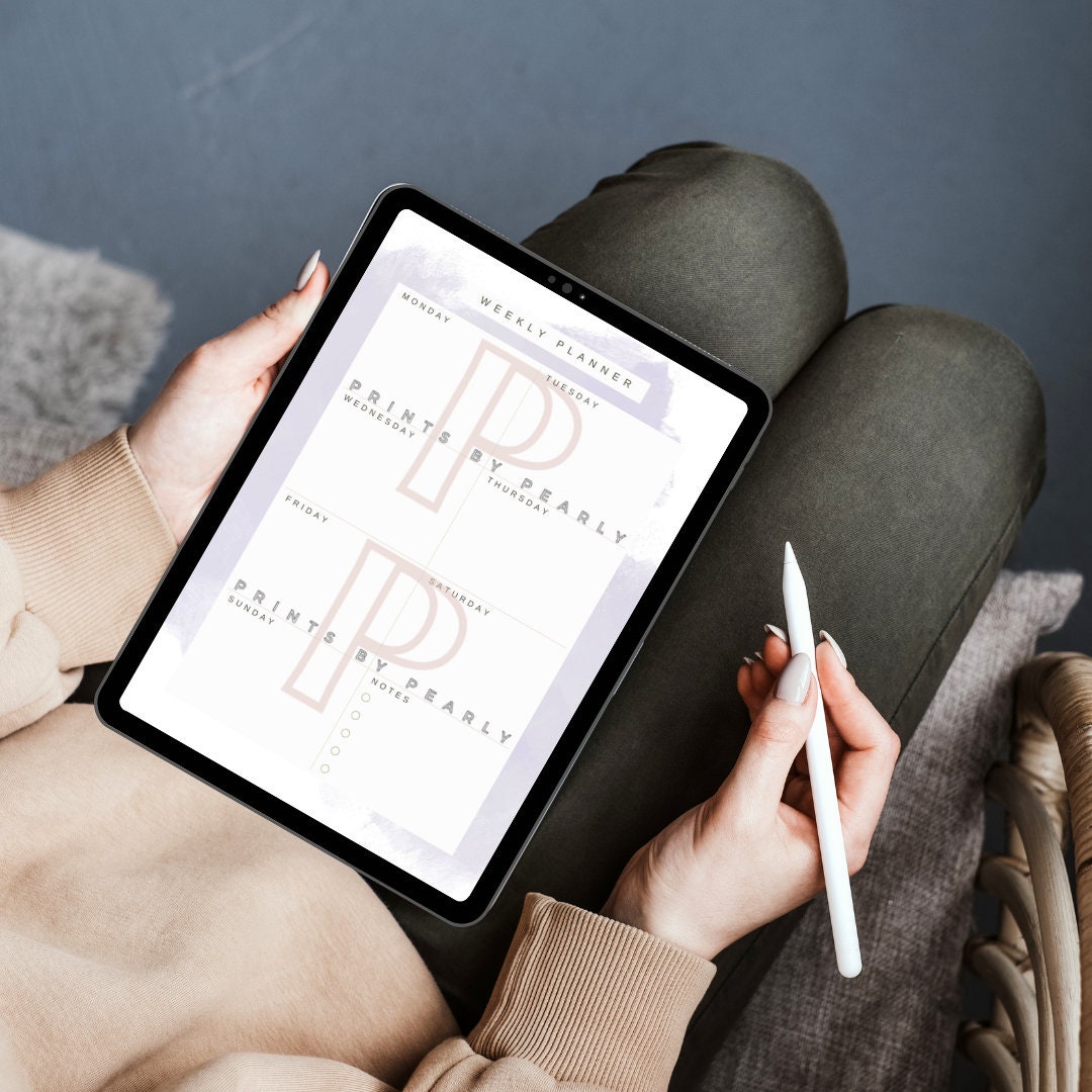 Lilac Weekly Planner Printable | Minimalist A4 A5 (digital Download) - Etsy