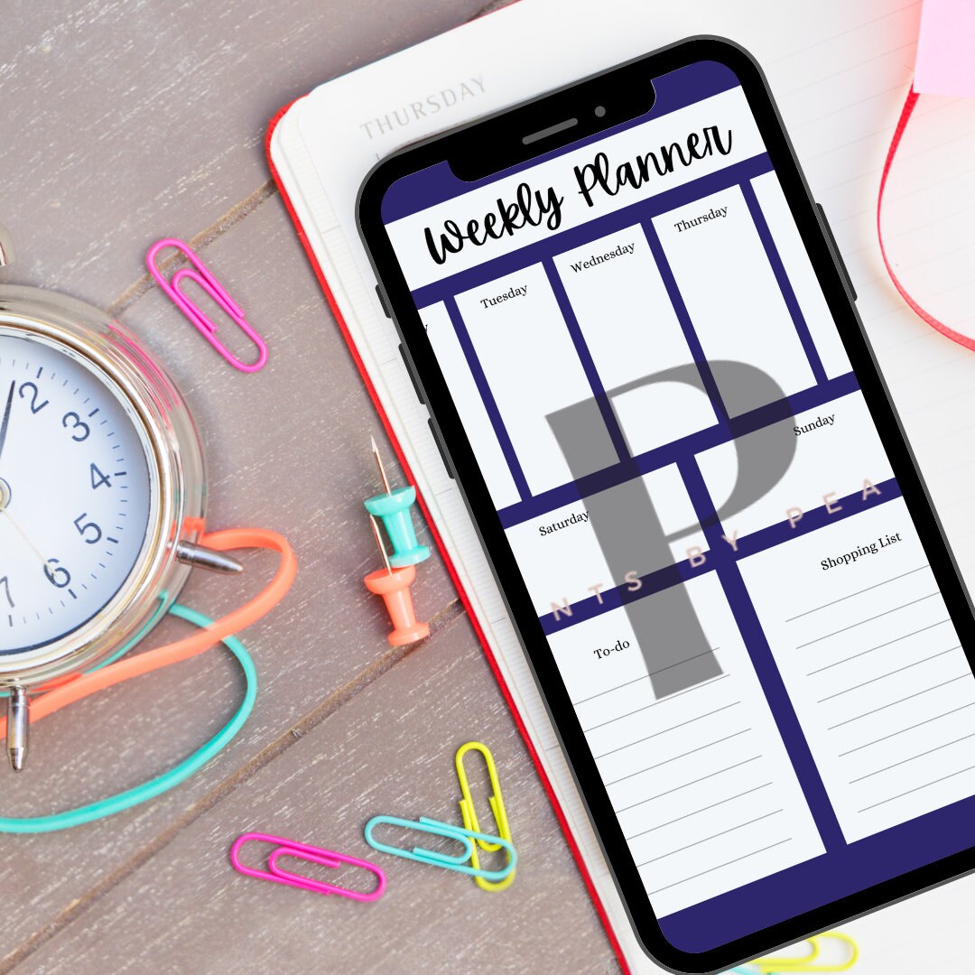 Minimalist Weekly Planner | Printable A4 A5 Organiser (digital Download ...