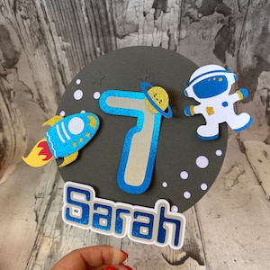 Space Themed Cake Topper