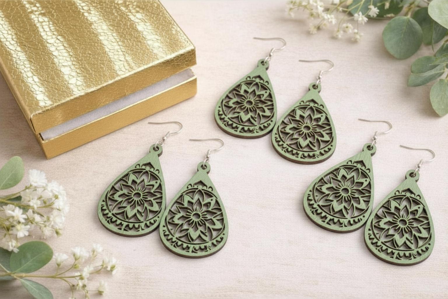 Earrings for Sage Green Dress