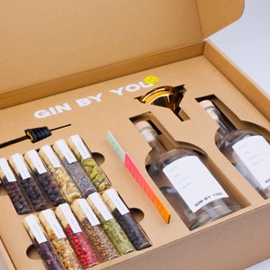 Premium Gin Making Kit | DIY Gin Kit | Gin Infusion Box | Make Your Own Gin Cocktail | Gin Botanicals | Gin Lovers Gift | Gin Tonic Gift Set