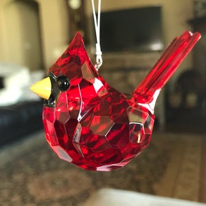 Cardinal, Cardinal Sun Catcher, Cardinal Figurine, Condolence Cardinal, Memorial Cardinal, Gift, Cardinal Charm, Memorial Gift