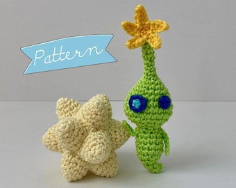 Glow Pikmin with Glow Pellet Crochet Pattern Amigurumi PDF