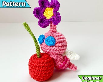 Patrón de ganchillo PDF de Pikmin alado - Amigurumi inspirado en videojuegos (Principiante)