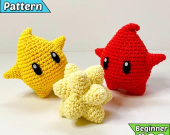 Luma Super Mario Galaxy Crochet Pattern PDF - Video Game Inspired Amigurumi (Beginner)