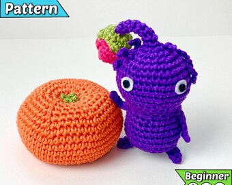 Purple Pikmin Crochet Pattern PDF - Video Game Inspired Amigurumi (Beginner)