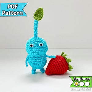 Ice Pikmin Crochet Pattern PDF - Video Game Inspired Amigurumi (Beginner)