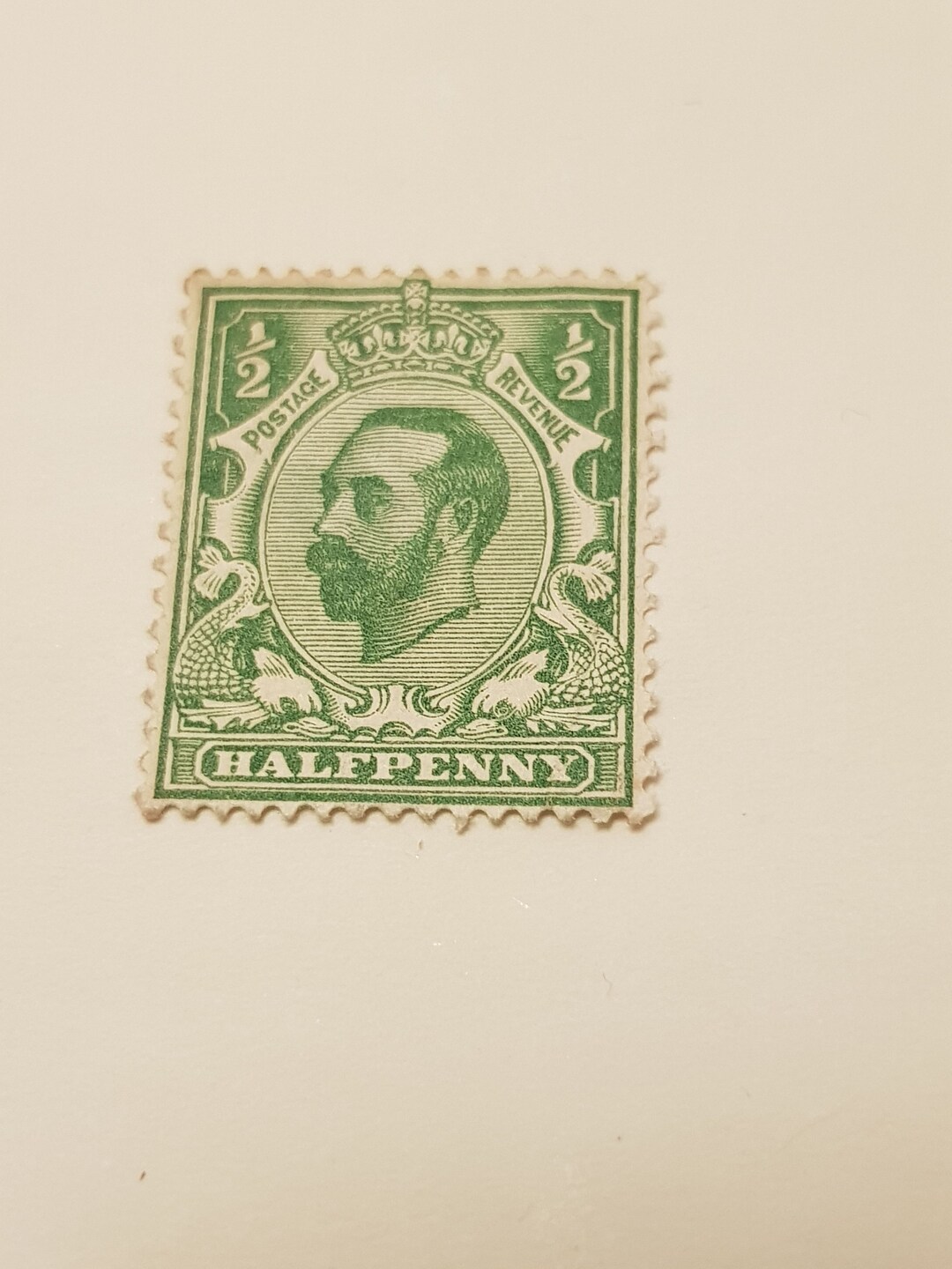 King V Halfpenny Stamp Etsy