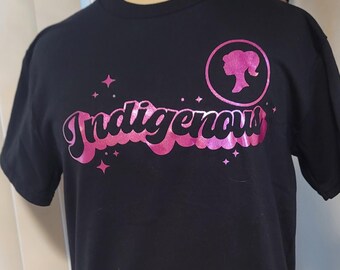 Indigenous Barbie Native American T-shirt Sz