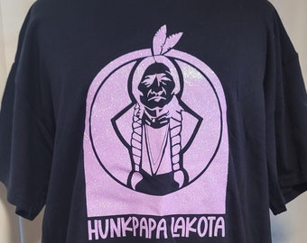 Hunkpapa Lakota Sitting Bull T Shirt Sz L