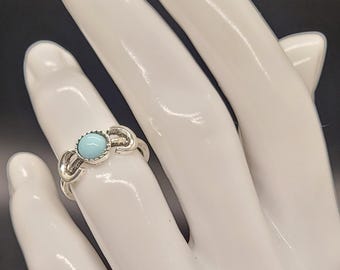 Western Boho Moon Ring Size 7.5