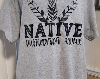 Native Hunkpapa Sioux Native American T-shirt Sz L