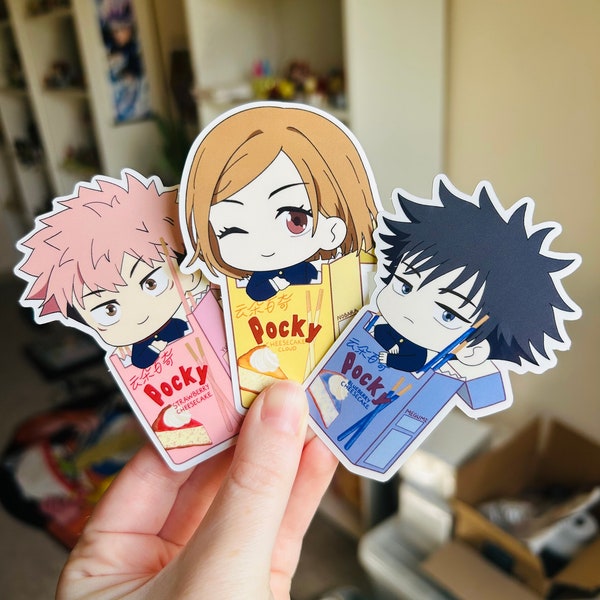 Anime Pocky Sticker Trio (Set of 3)