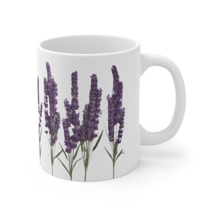 Pressed Lavender Mug, Boho flowers, Cottagecore Botanical, Flower Lover, Gift For Her, Coffee Cup, Tea Cup, Nature floral afbeelding 6