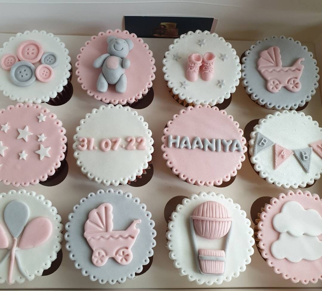 Baby Girl Cupcake Toppers Etsy