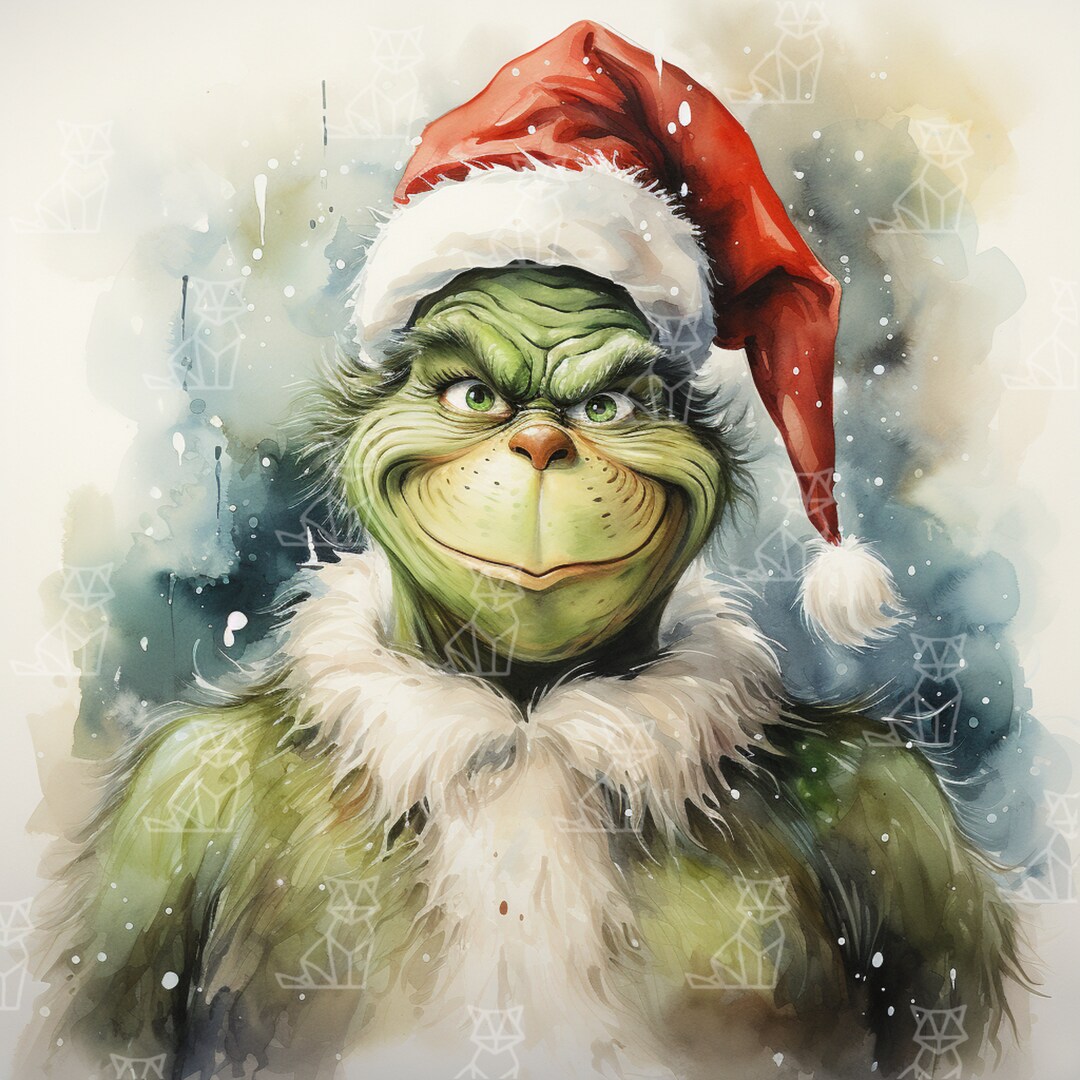 5 the Grinch Watercolor Png, the Grinch PNG, Grinch PNG, Ginch Tumbler ...