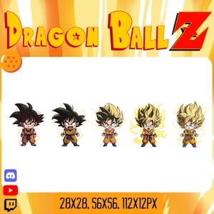 Animated Chibi Energy Warrior Emote – Chibi Anime Hero Transformation GIF - Super Power Up Animation – Streamer Overlay GIF – Kawaii Style.