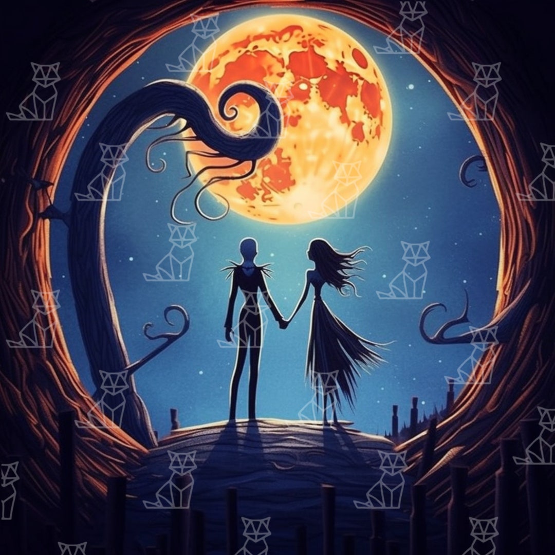 Jack and Sally Png, Jack Png, Sally Png, Nightmare Before Christmas PNG