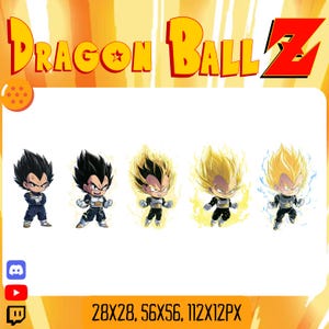 Animated Chibi Energy Warrior Emote – Chibi Anime Hero Transformation GIF - Super Power Up Animation – Streamer Overlay GIF – Kawaii Style.