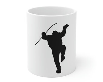 Hockey Celly Taza de cerámica blanca